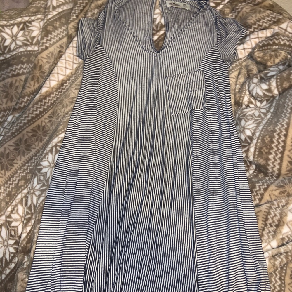 Stripped dress from hollister.